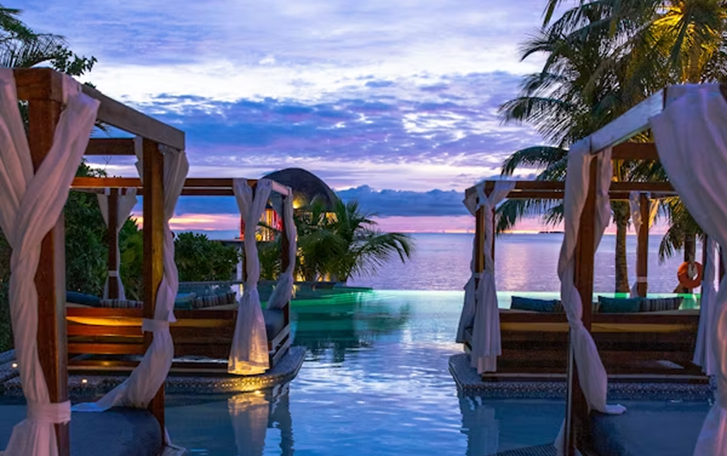 Hotel rooftop pool